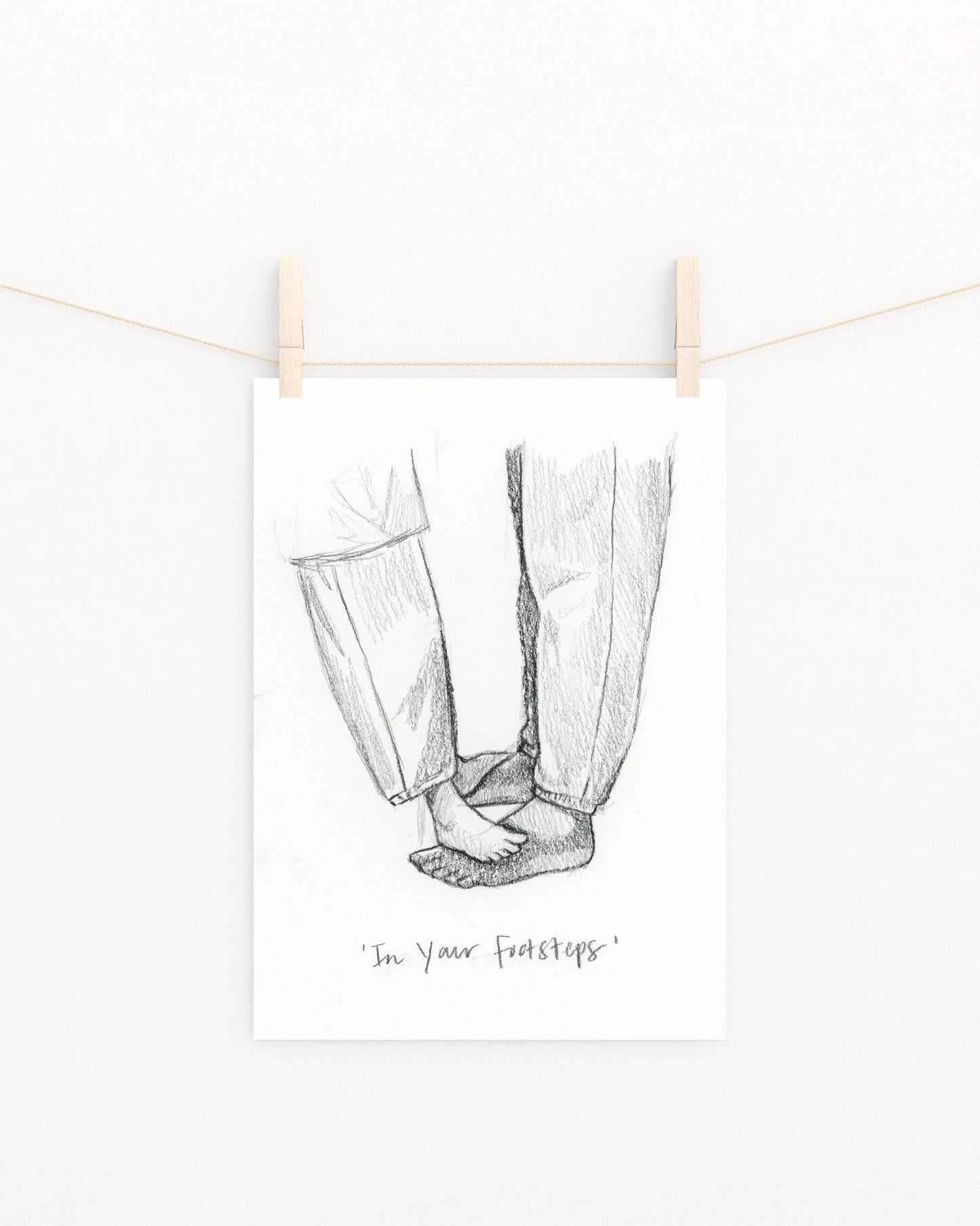 'In Your Footsteps' Sketch Print