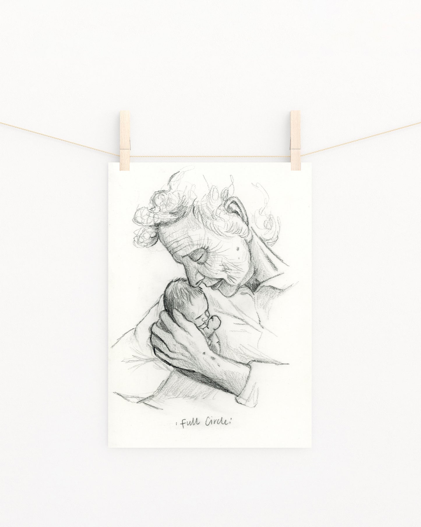 'Full Circle' Sketch Print
