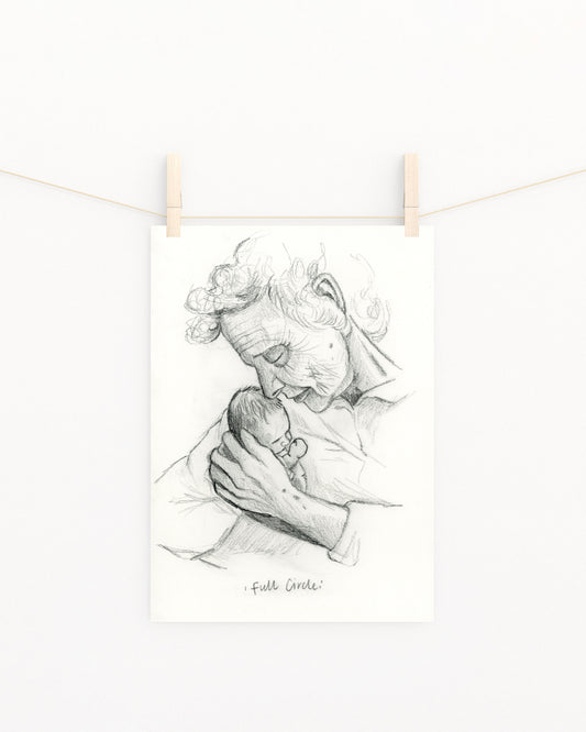 'Full Circle' Sketch Print