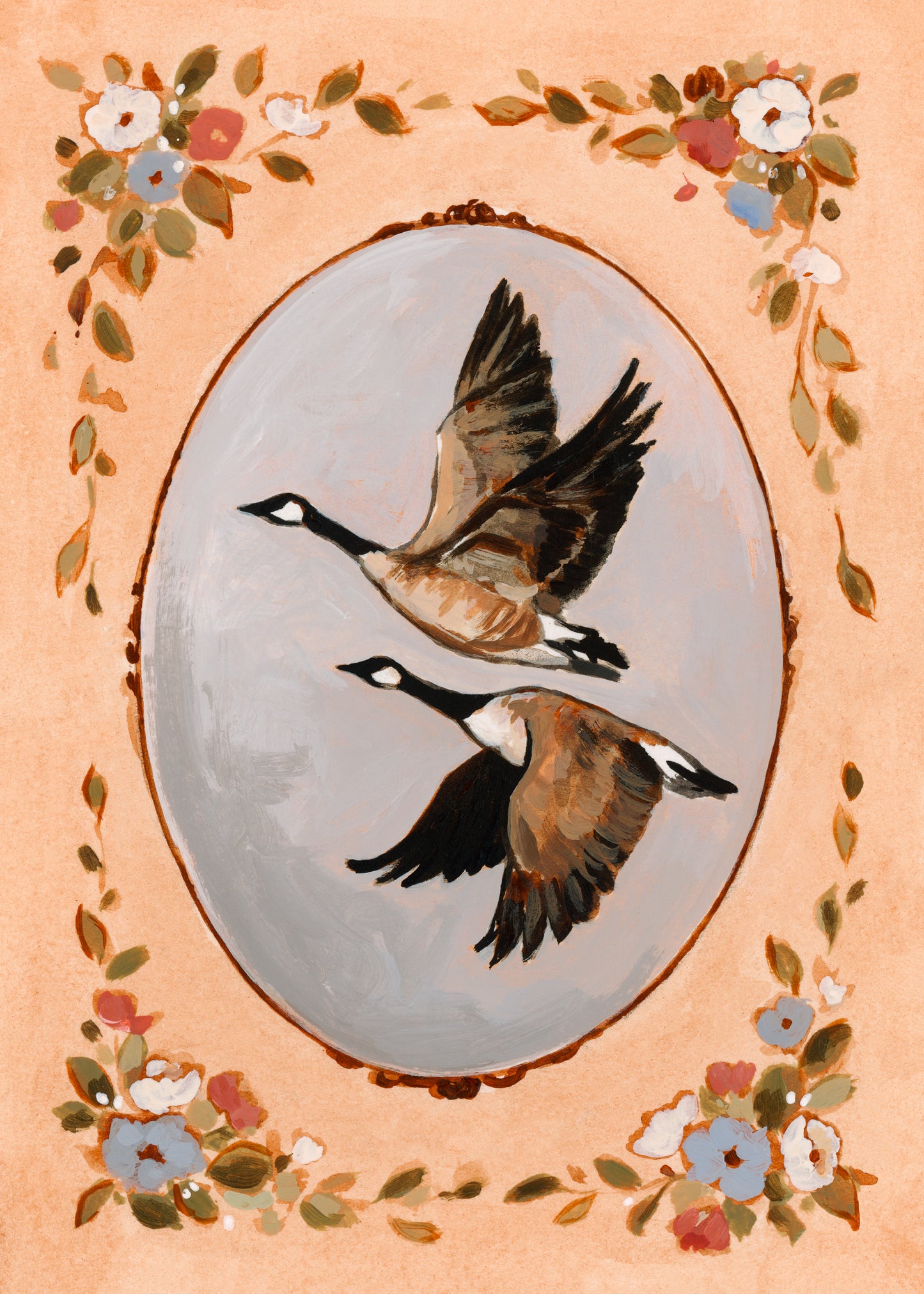 'Something Told The Geese It Was Time To Fly' Print