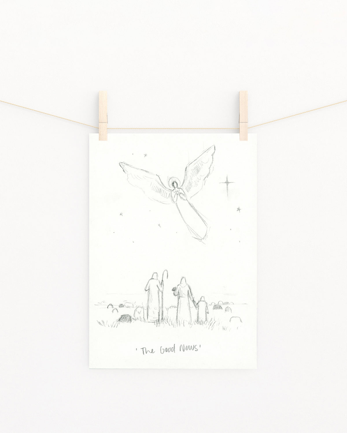 'The Good News' Sketch Print