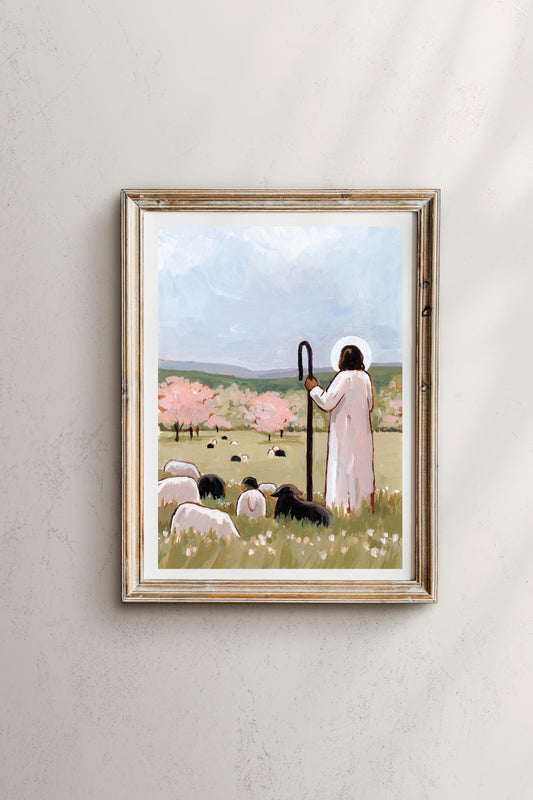 'The Good Shepherd In Spring' Print