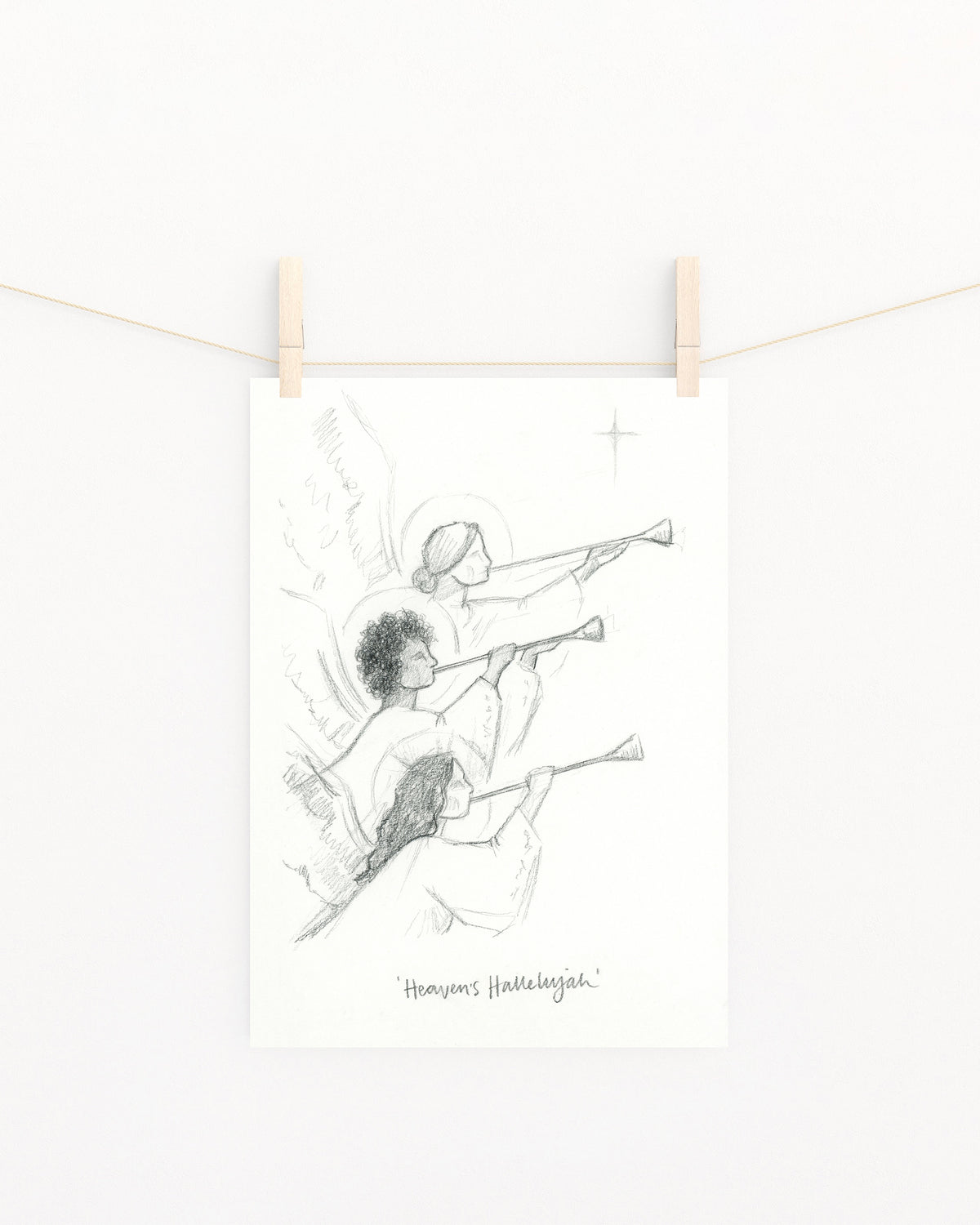 'Heaven's Hallelujah' Sketch Print