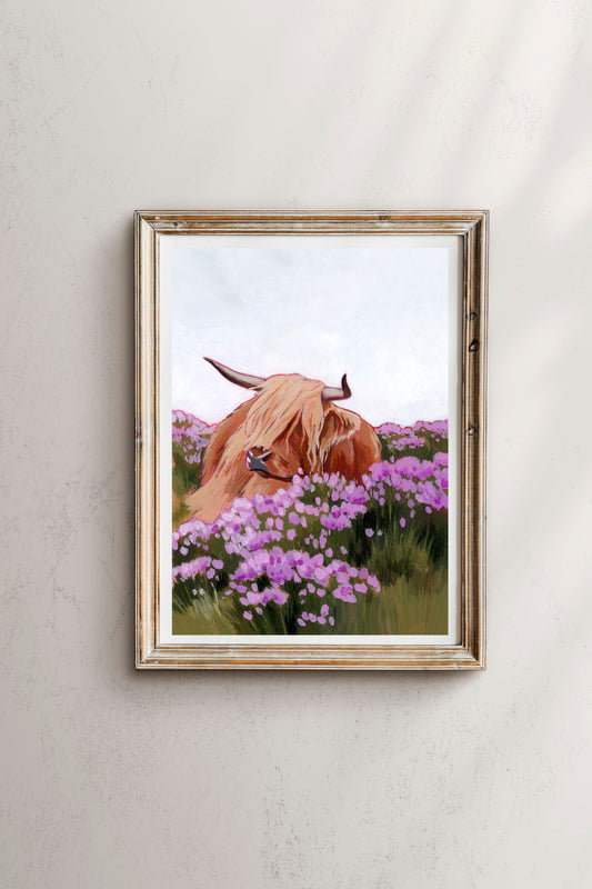 'Among The Heather' Print