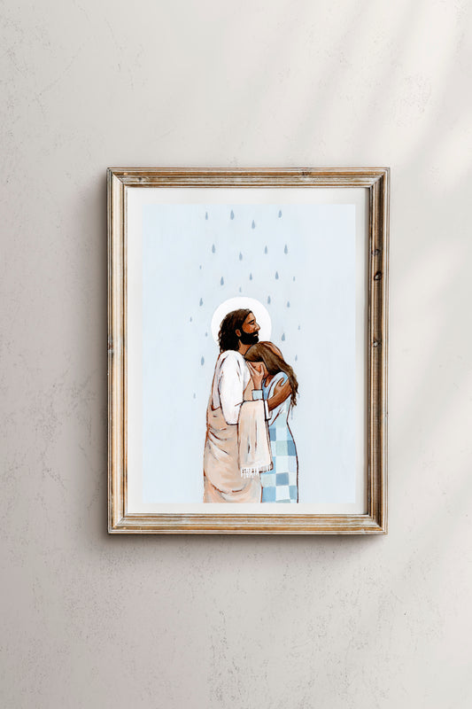 'When The Blues Came, And The Rains Fell, He Was There' Print