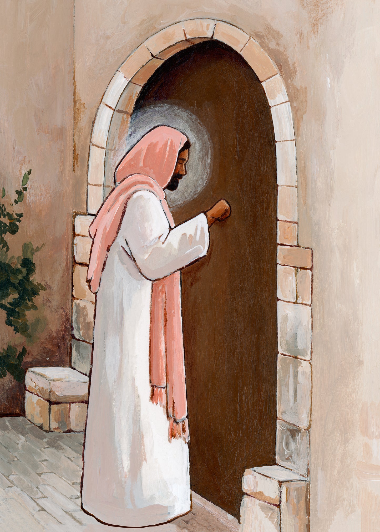 'I Stand At The Door And Knock' Print