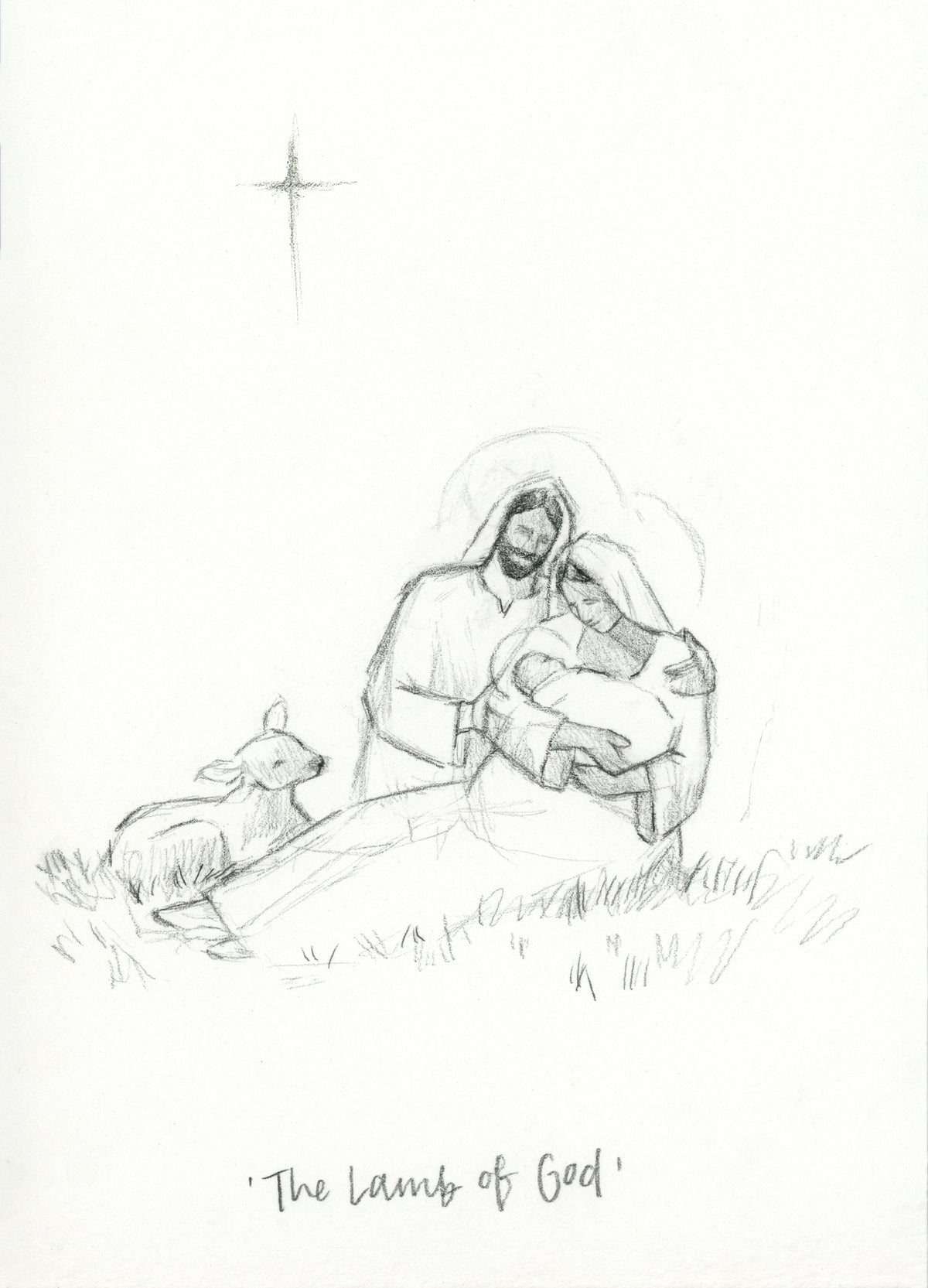 'The Lamb of God' Sketch Print