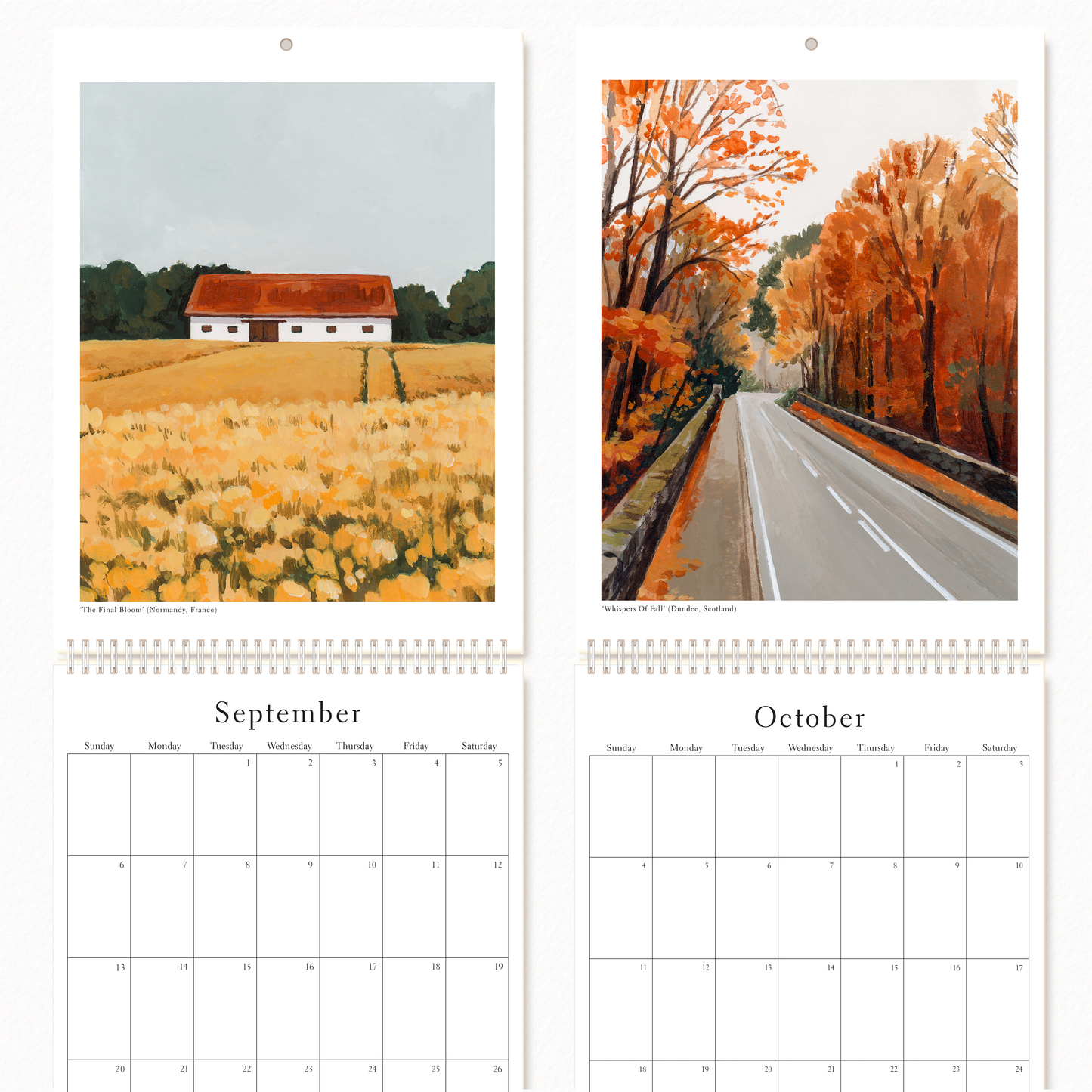 'Around The World' 2026 Landscape Art Calendar