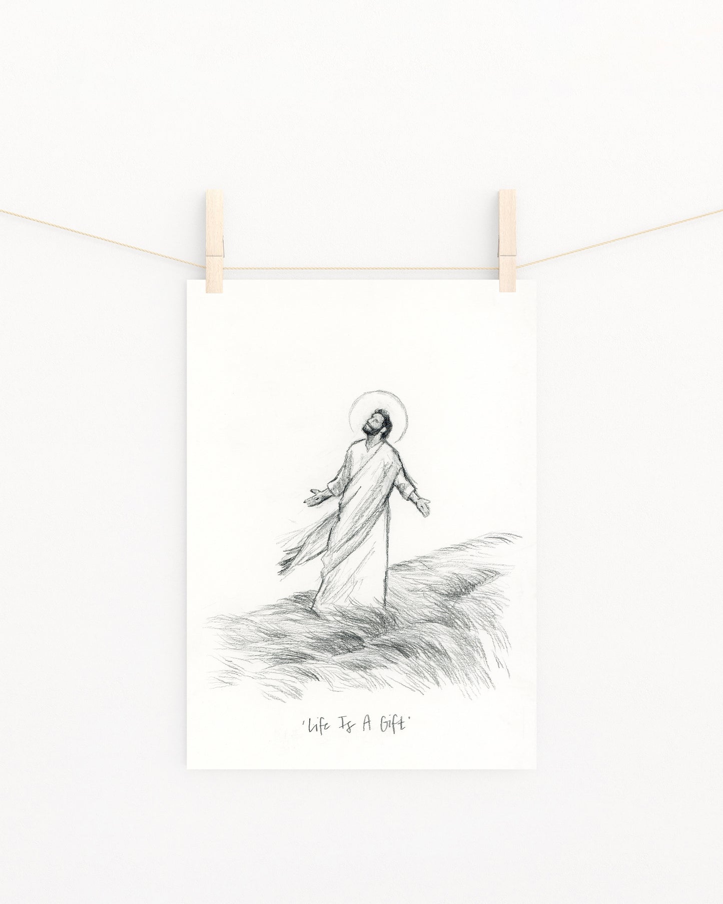 'Life Is A Gift' Sketch Print
