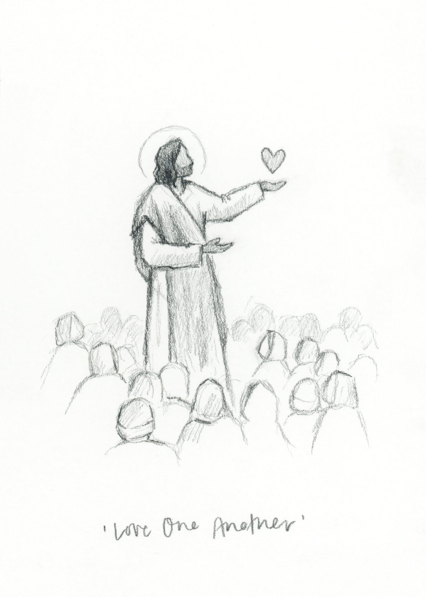 'Love One Another' Sketch Print