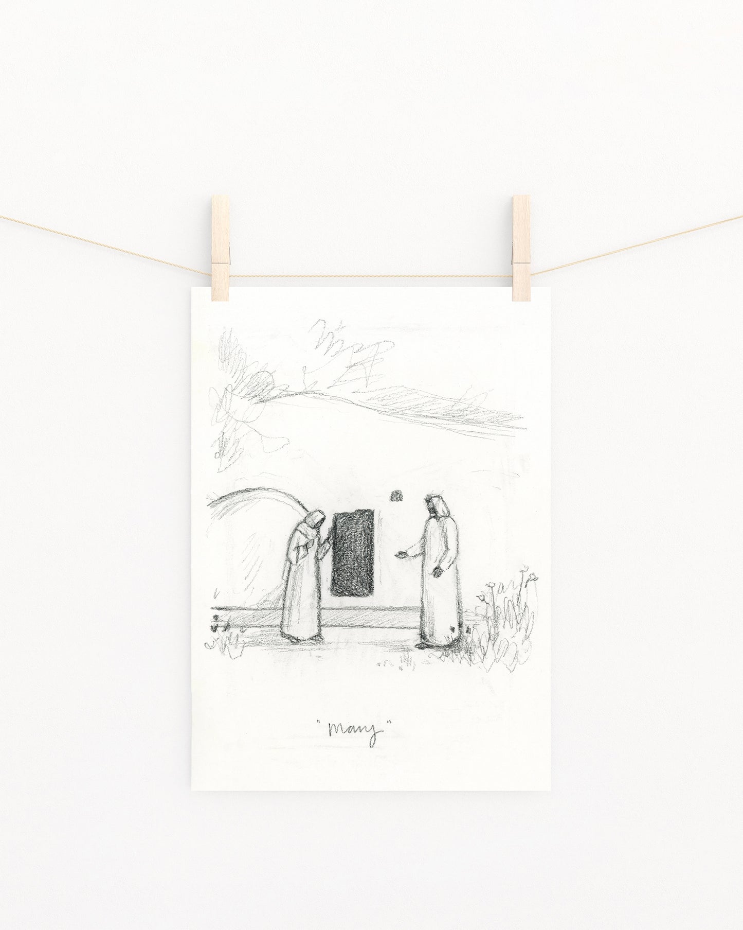 'Mary' Sketch Print