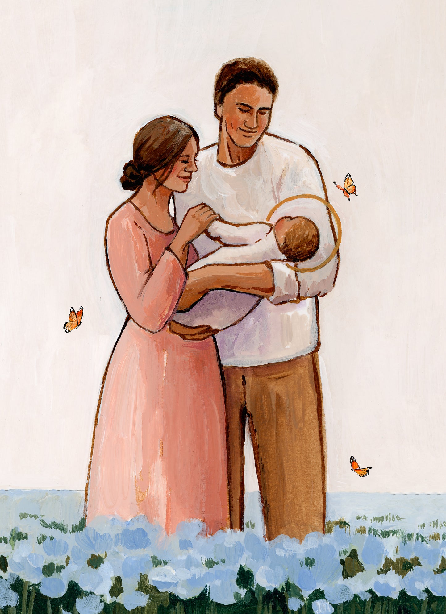 'We'll Meet You Among The Forget Me Nots' Print