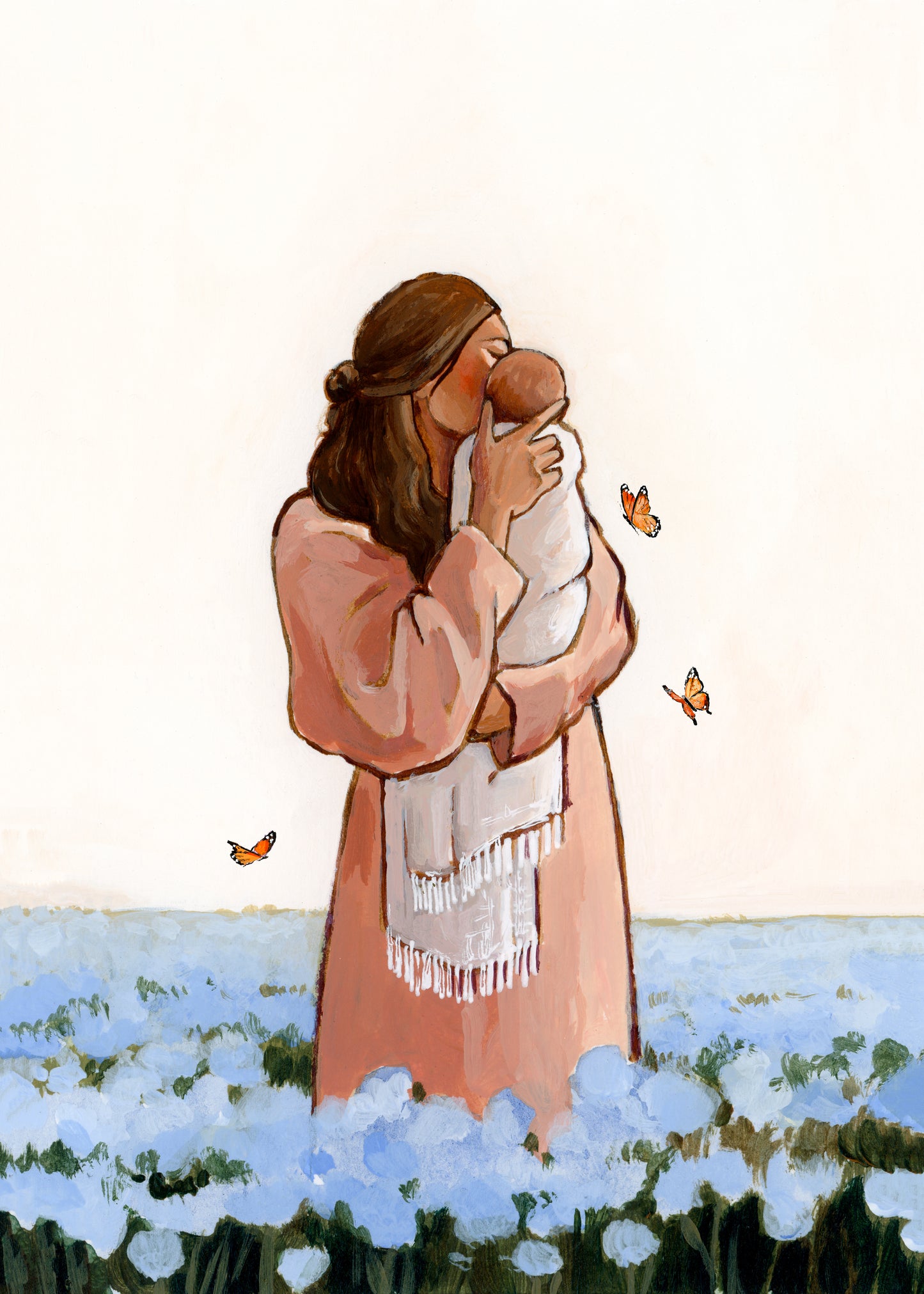 4x6" Bulk Print Set - I'll Meet You Among The Forget Me Nots (brunette - set of 9)