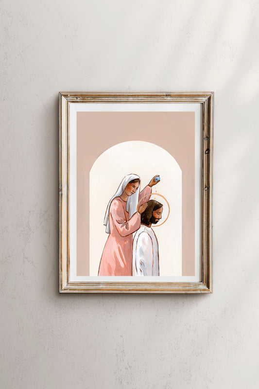 'The Anointing Of Jesus' Print