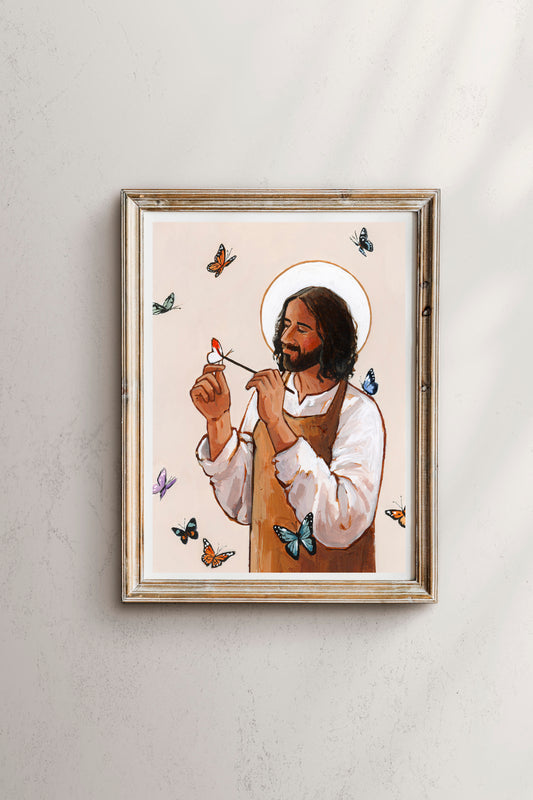 'He Who Paints The Butterflies' Print
