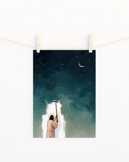 'He Who Paints The Heavens' Print