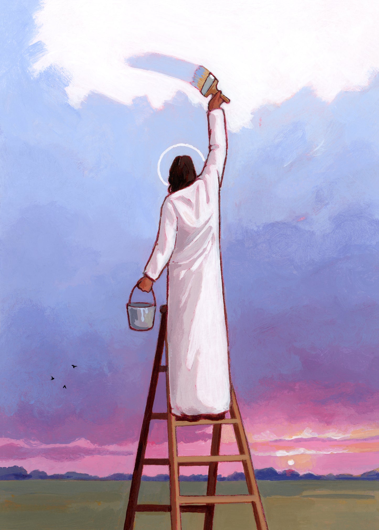 'He Paints Every Sunrise' Print