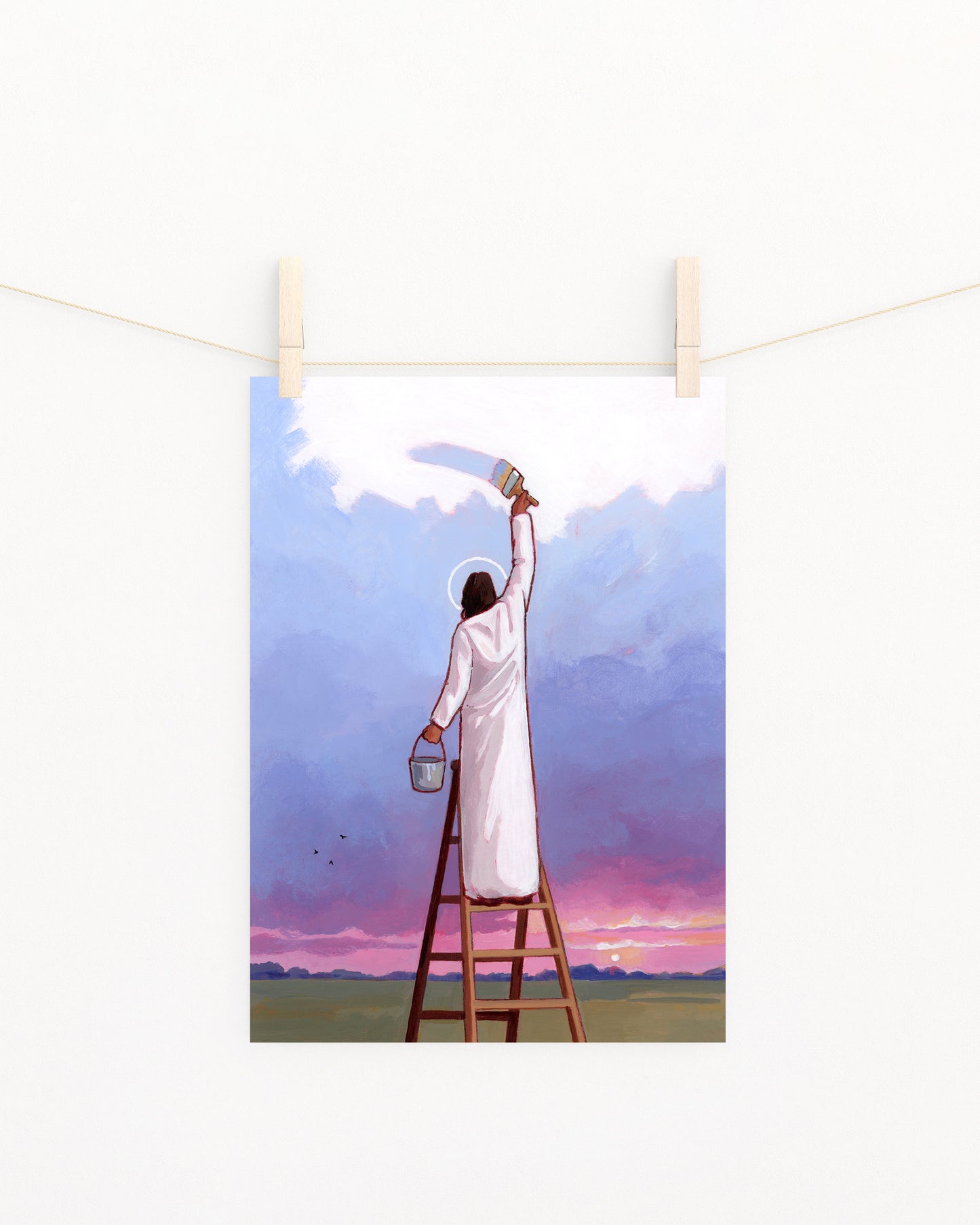 'He Paints Every Sunrise' Print