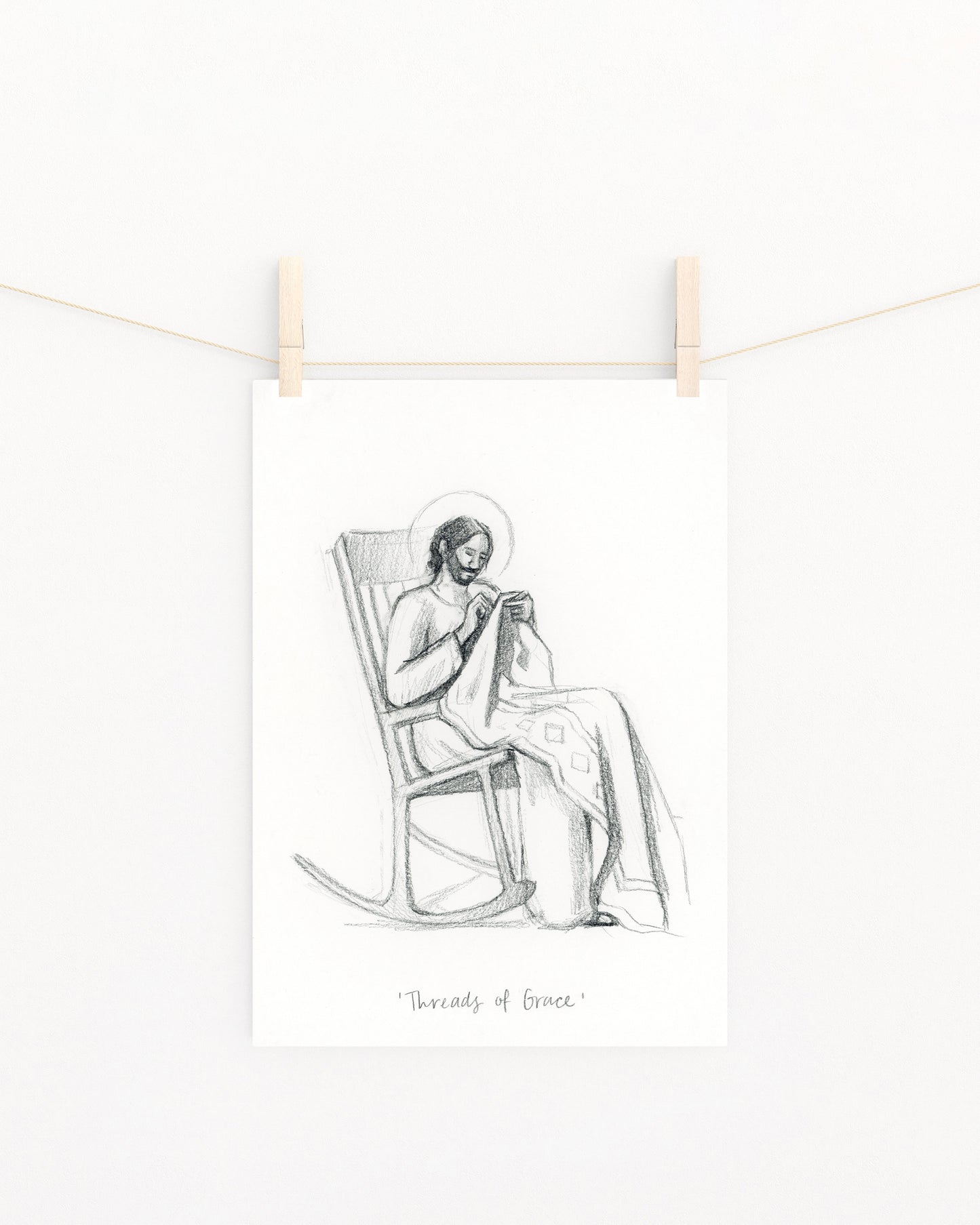 'Threads Of Grace' Sketch Print