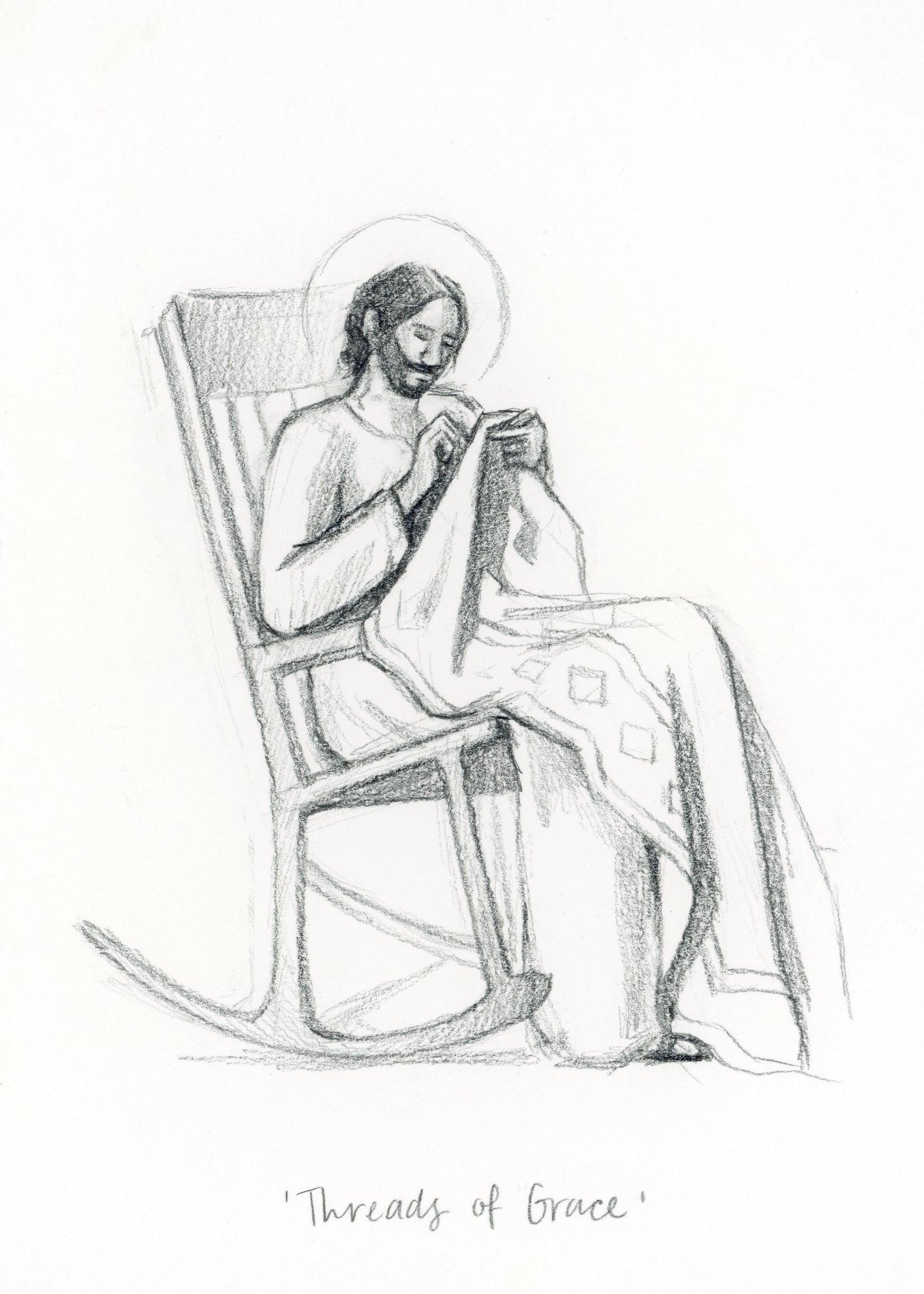 'Threads Of Grace' Sketch Print