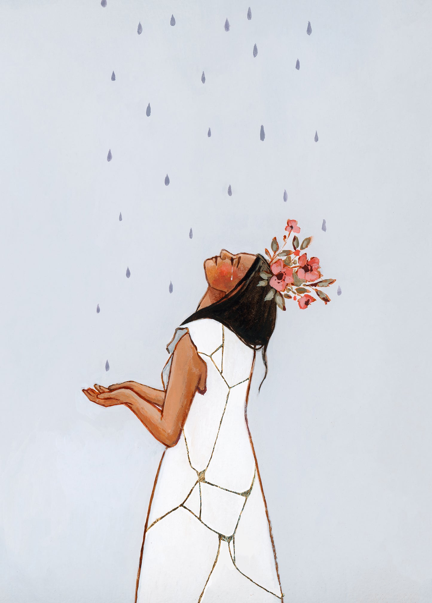 'She Learned To Love The Rain' Print