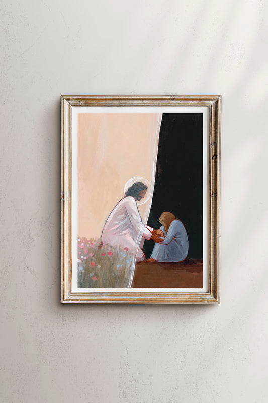 'He Reached Down From Heaven And Rescued Me' Print