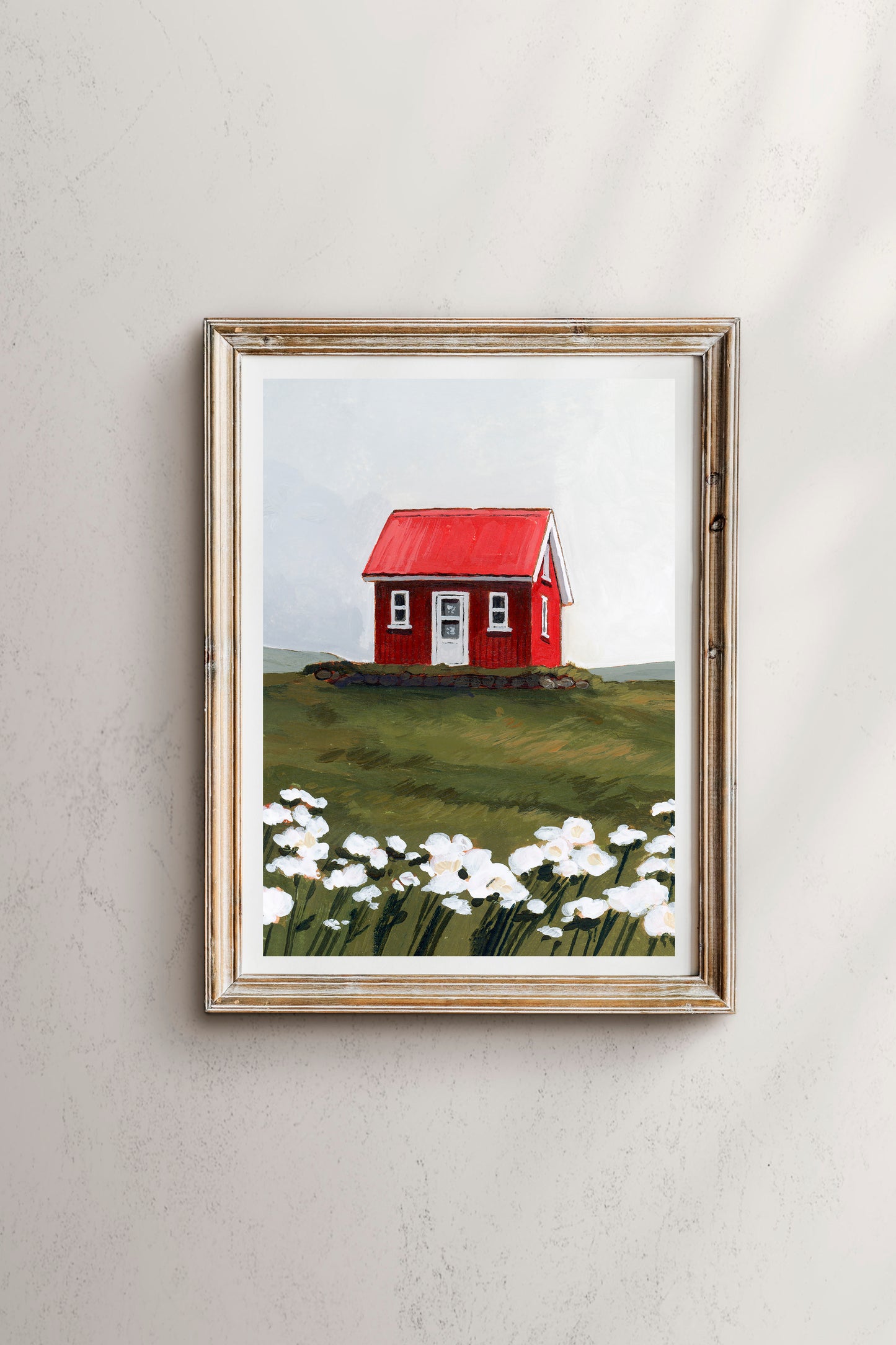 The Little Red House Print