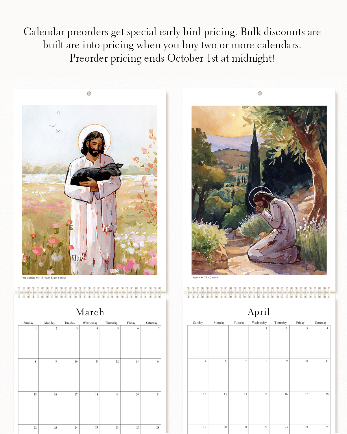 'How Great Thou Art' 2026 Religious Art Calendar