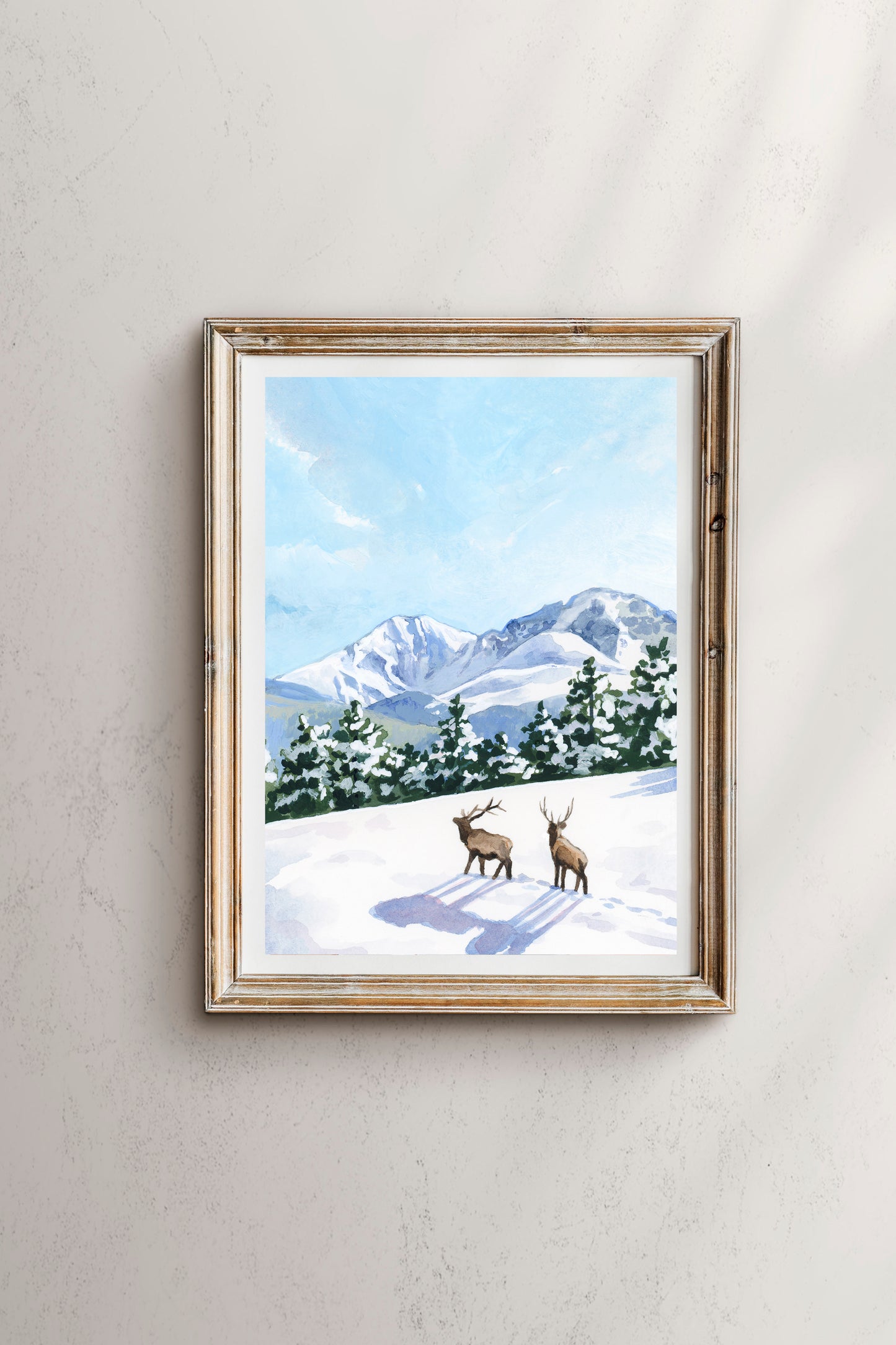 'A Winter Journey' (Rocky Mountain National Park) Print