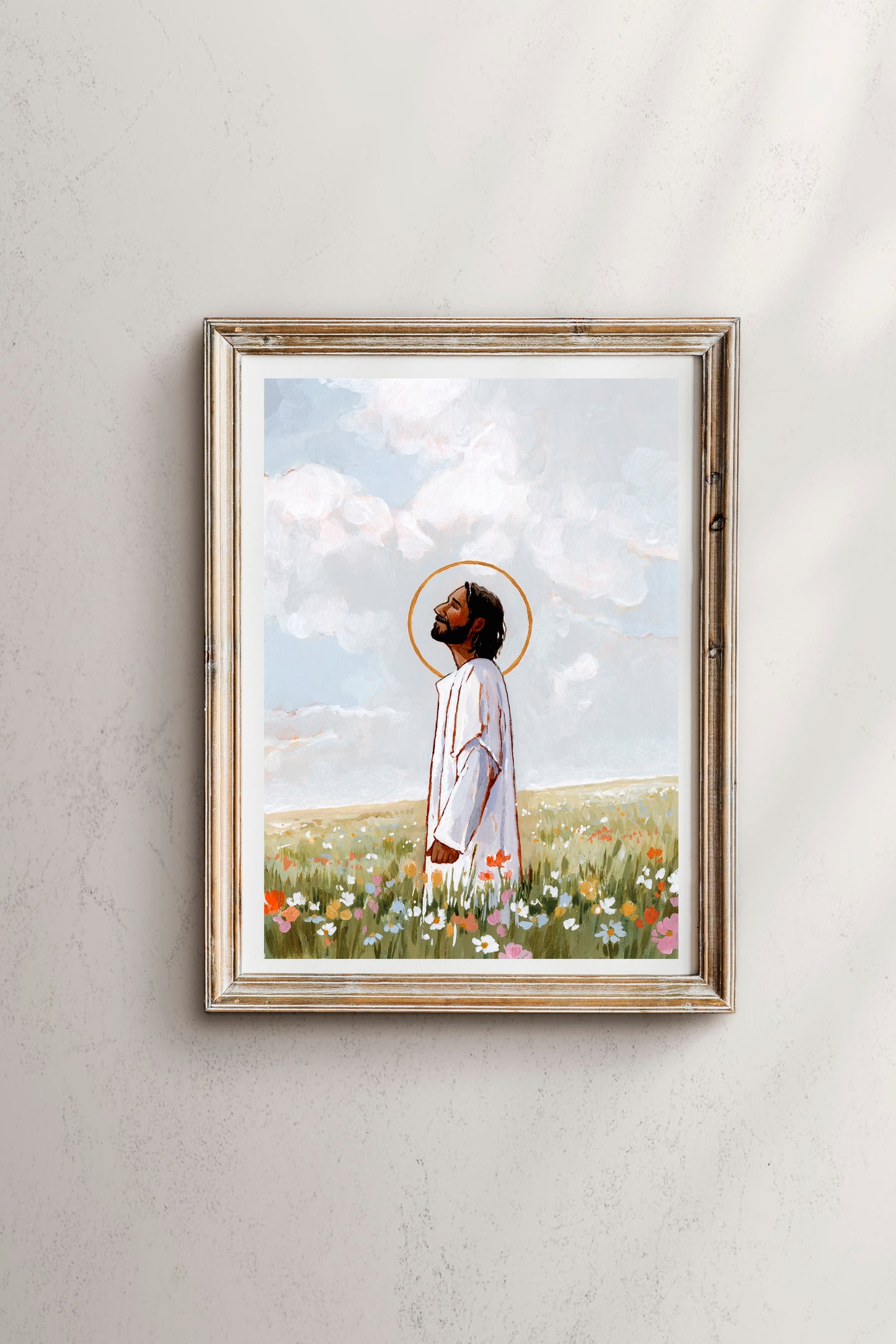 'My Savior In Flowers' Print