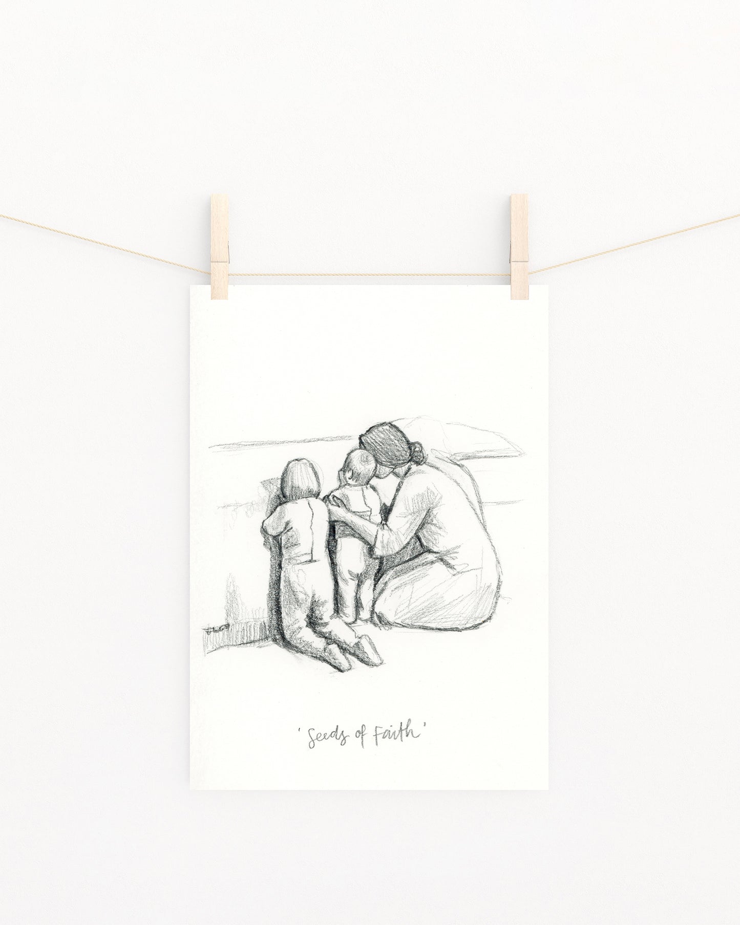 'Seeds Of Faith' Sketch Print