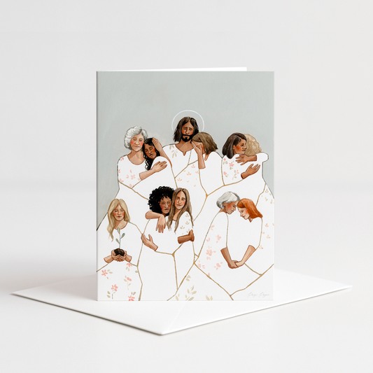'Sisters In Christ' greeting card