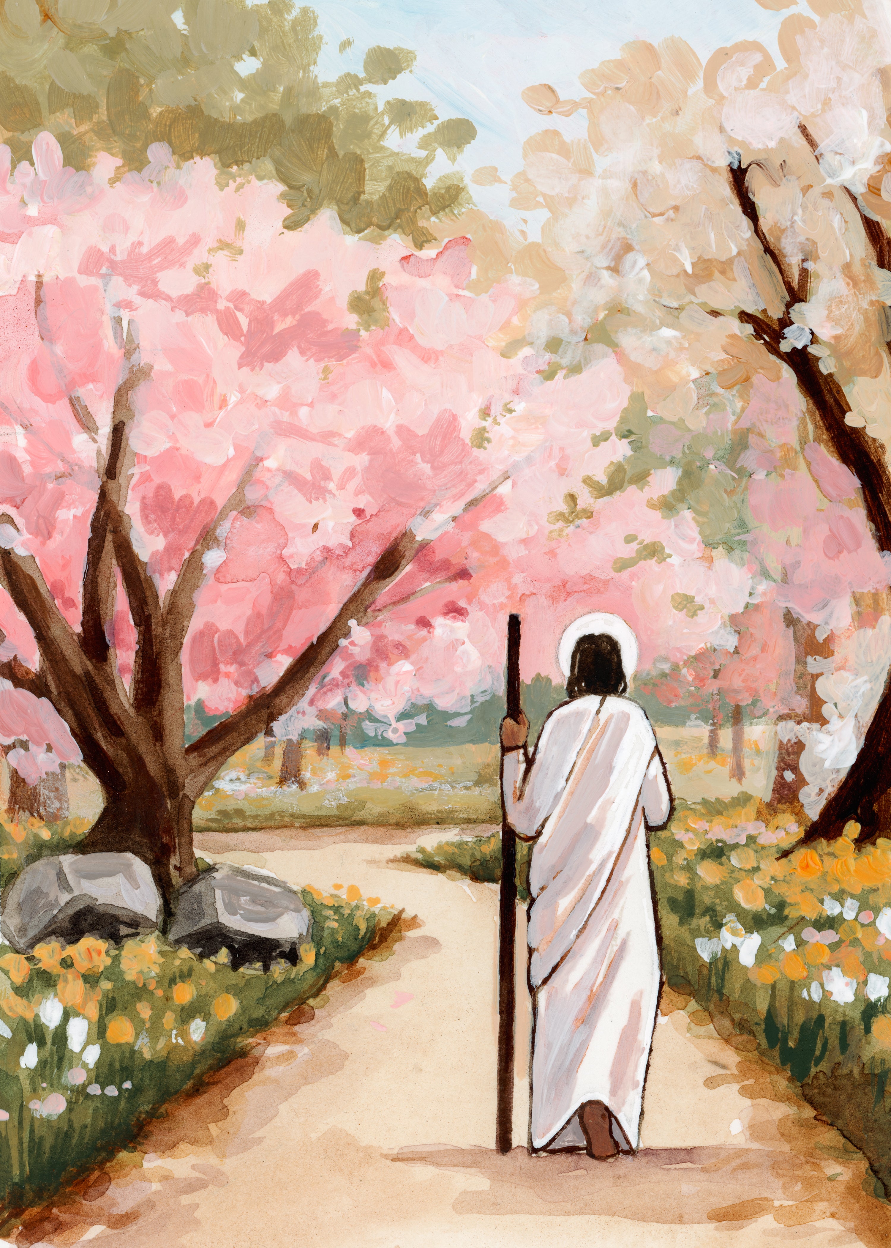 'He Is In Every Spring' Canvas Print – Paige Payne Creations