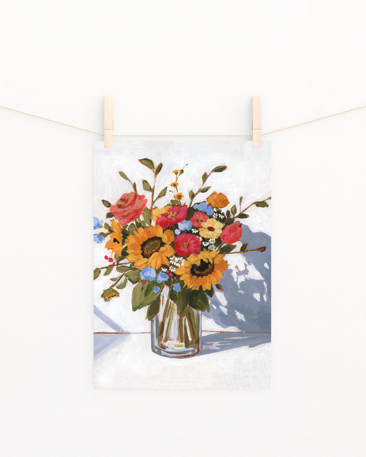 'Sun Drenched Blooms' Print