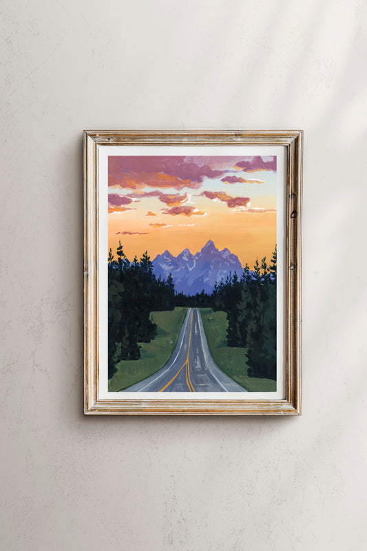 'As The Light Fades' (Grand Teton National Park) Print