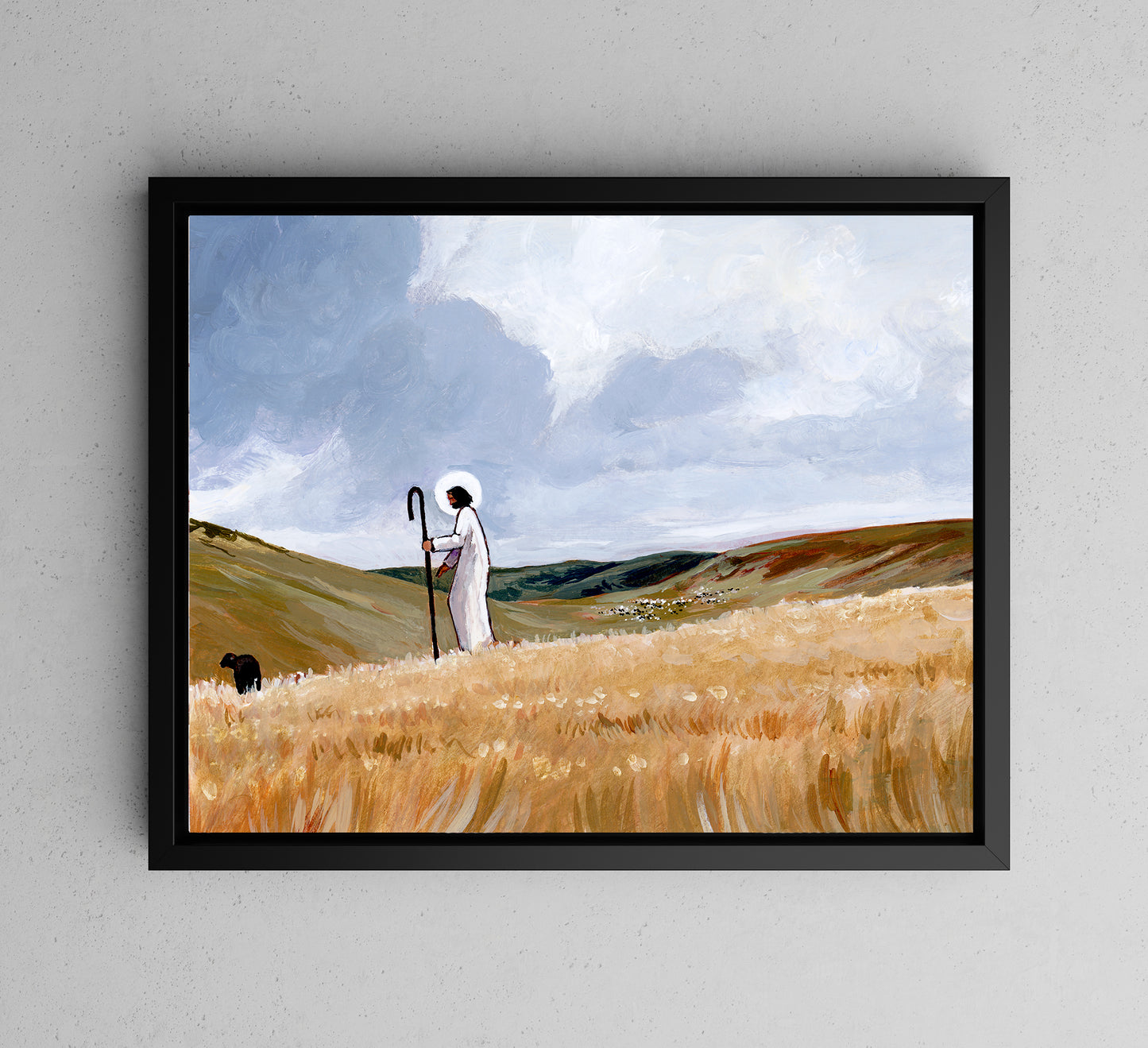 'Leaving The Ninety And Nine For The One' Canvas Print