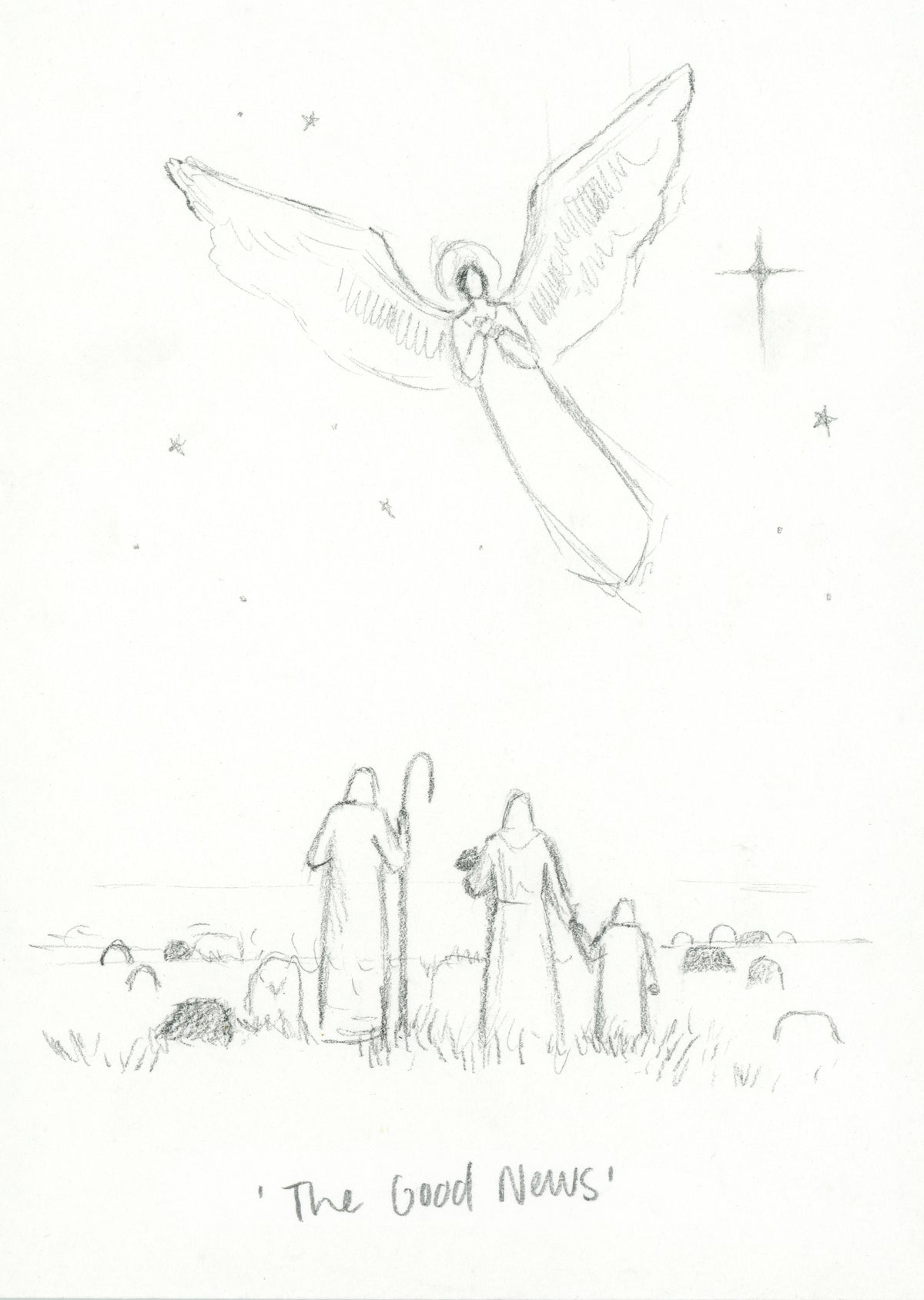 'The Good News' Sketch Print