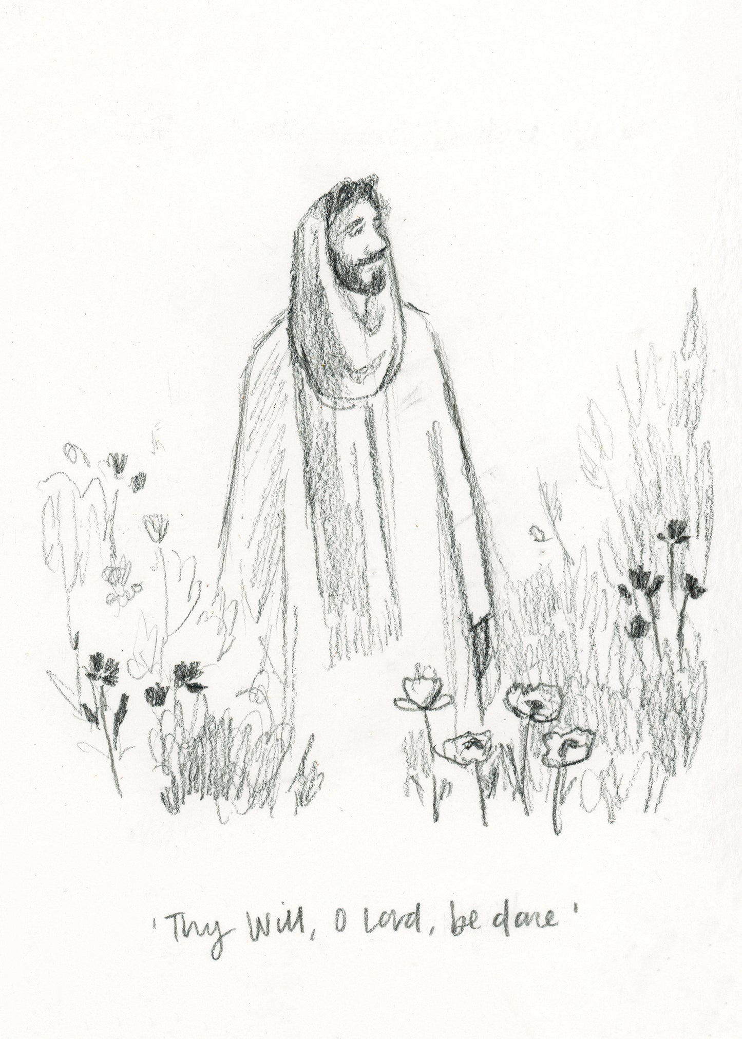 'Thy Will, O Lord, Be Done' Sketch Print