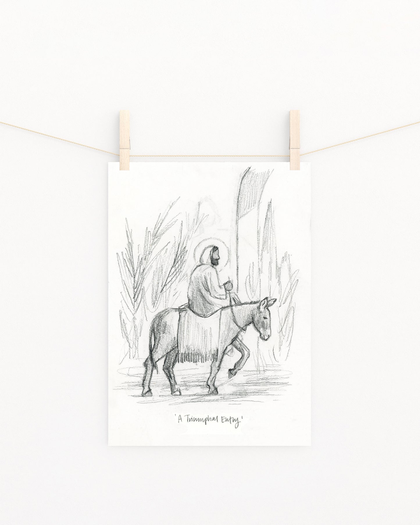'A Triumphal Entry' Sketch Print