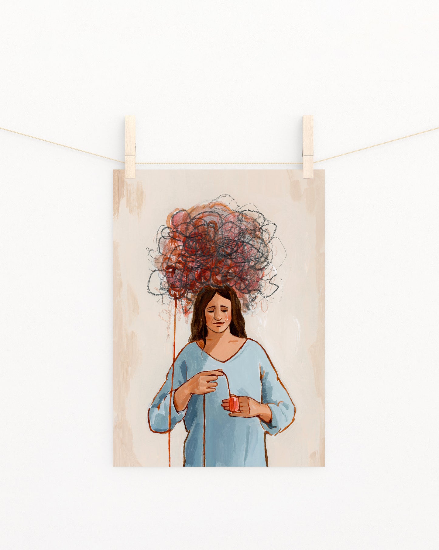 'Untangling My Mind' Print