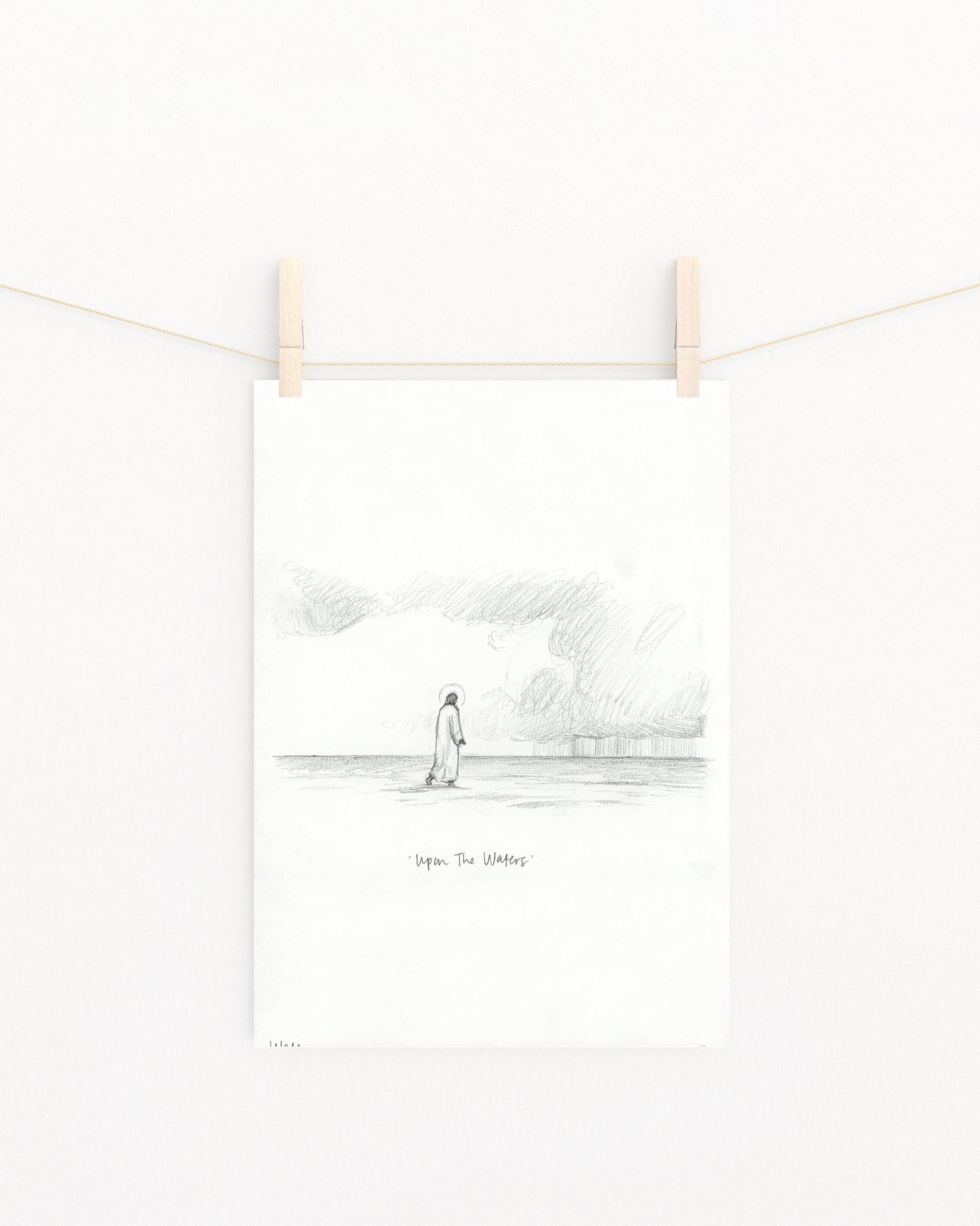 'Upon The Waters' Sketch Print
