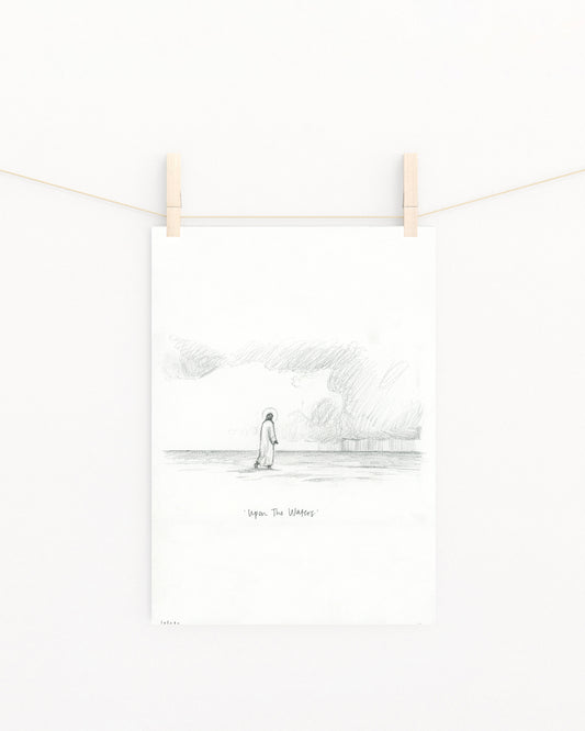 'Upon The Waters' Sketch Print