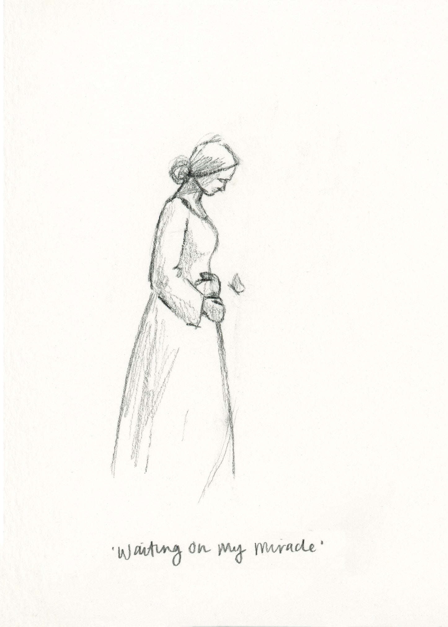 'Waiting On My Miracle' Sketch Print