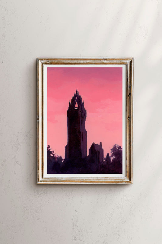 'Wallace Monument Sunset' Print