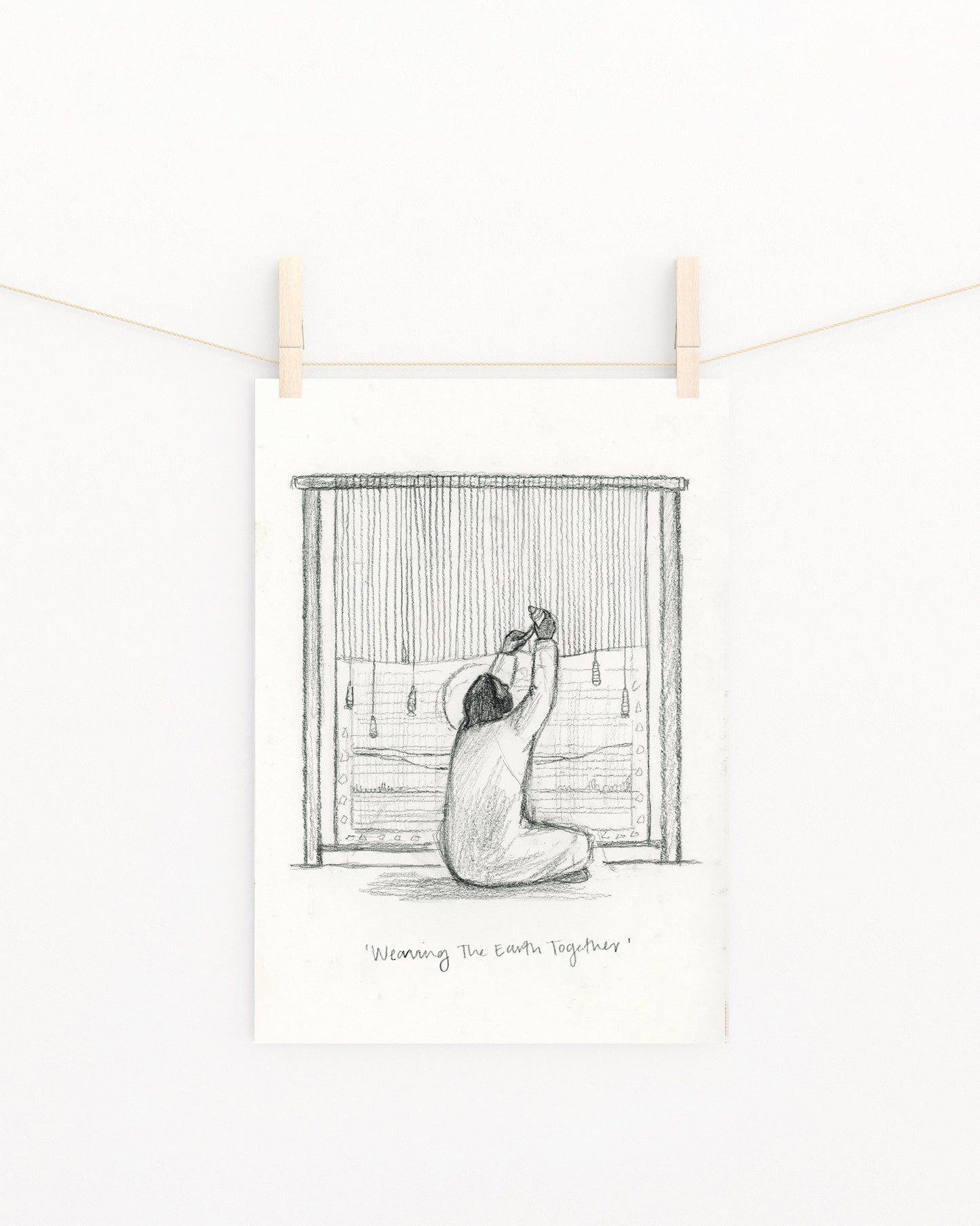 'Weaving The Earth Together' Sketch Print