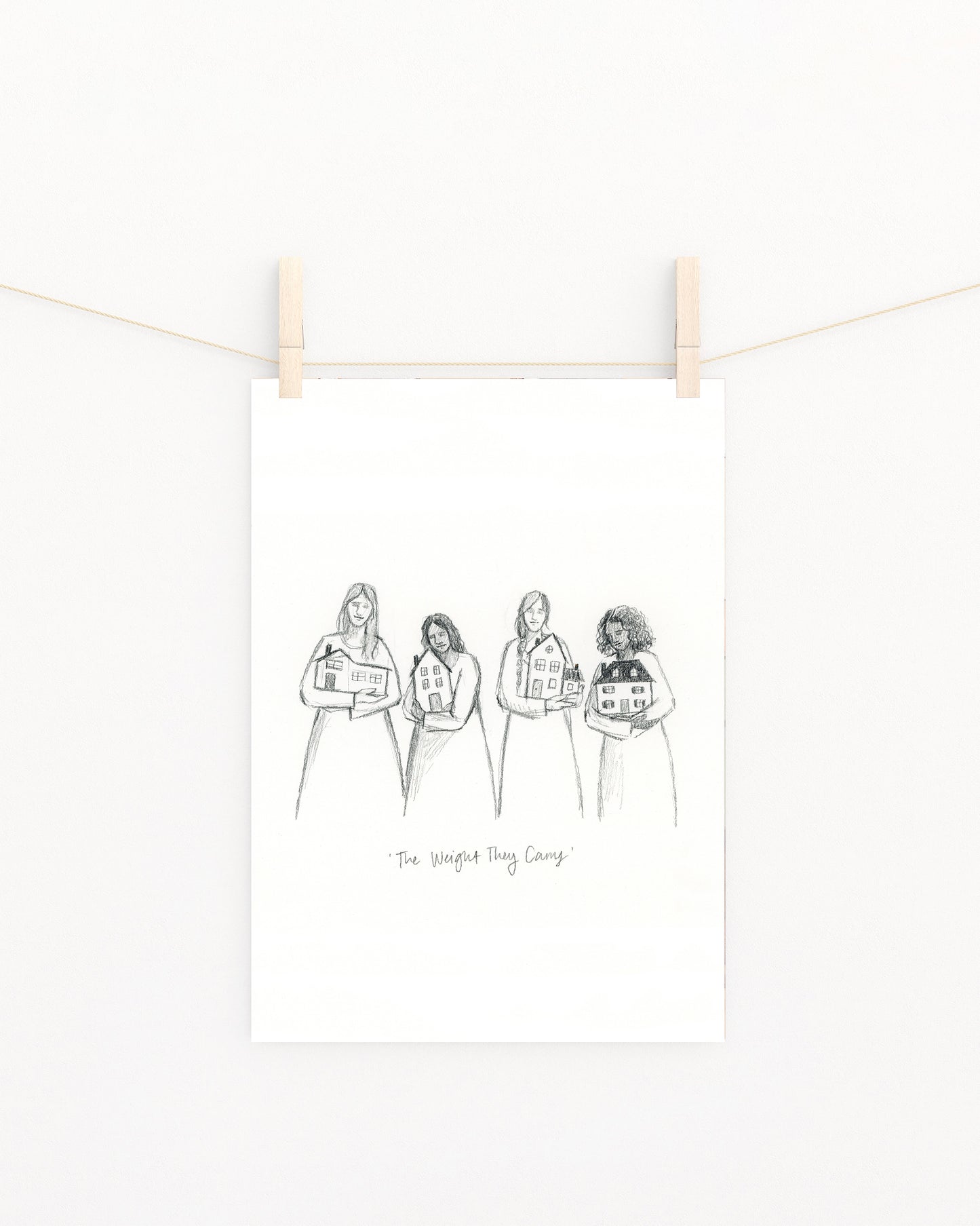 'The Weight They Carry' Sketch Print