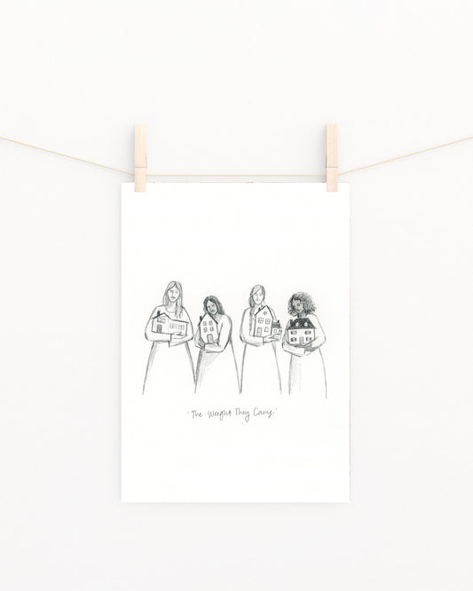 'The Weight They Carry' Sketch Print