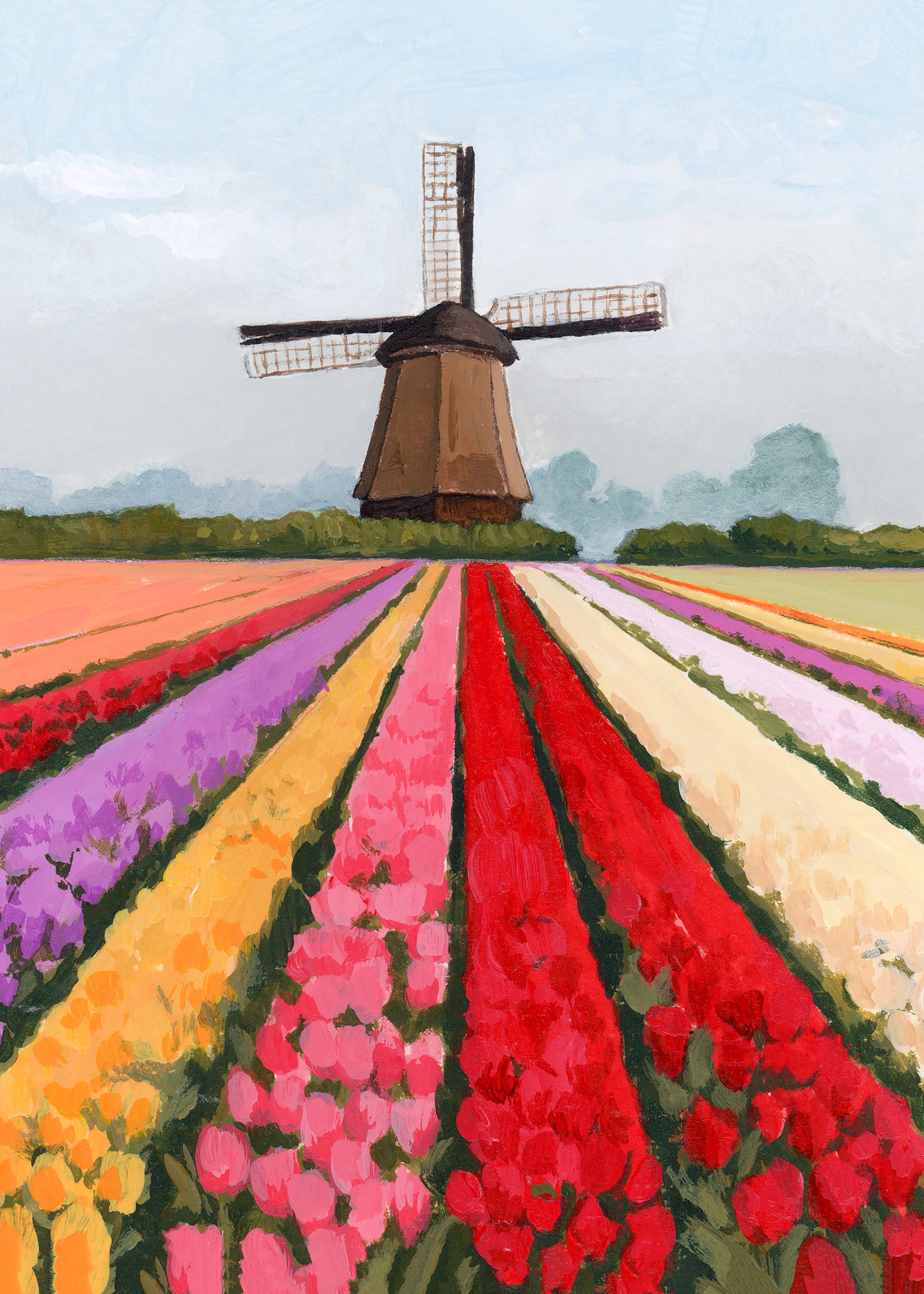 Tulips At Keukenhof Print