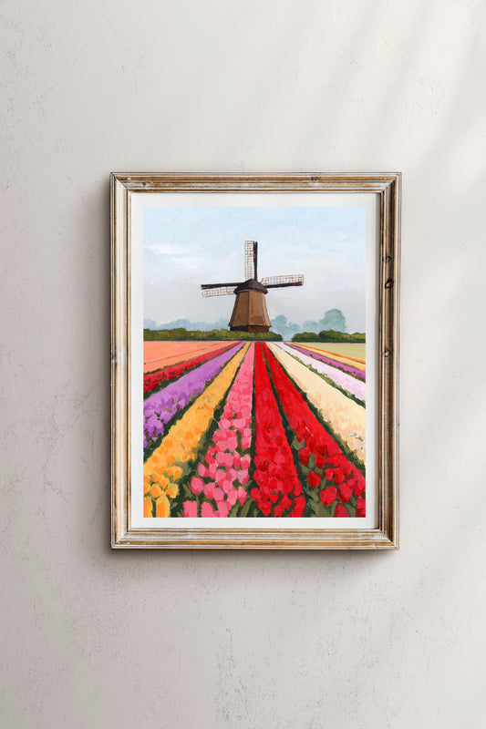 Tulips At Keukenhof Print