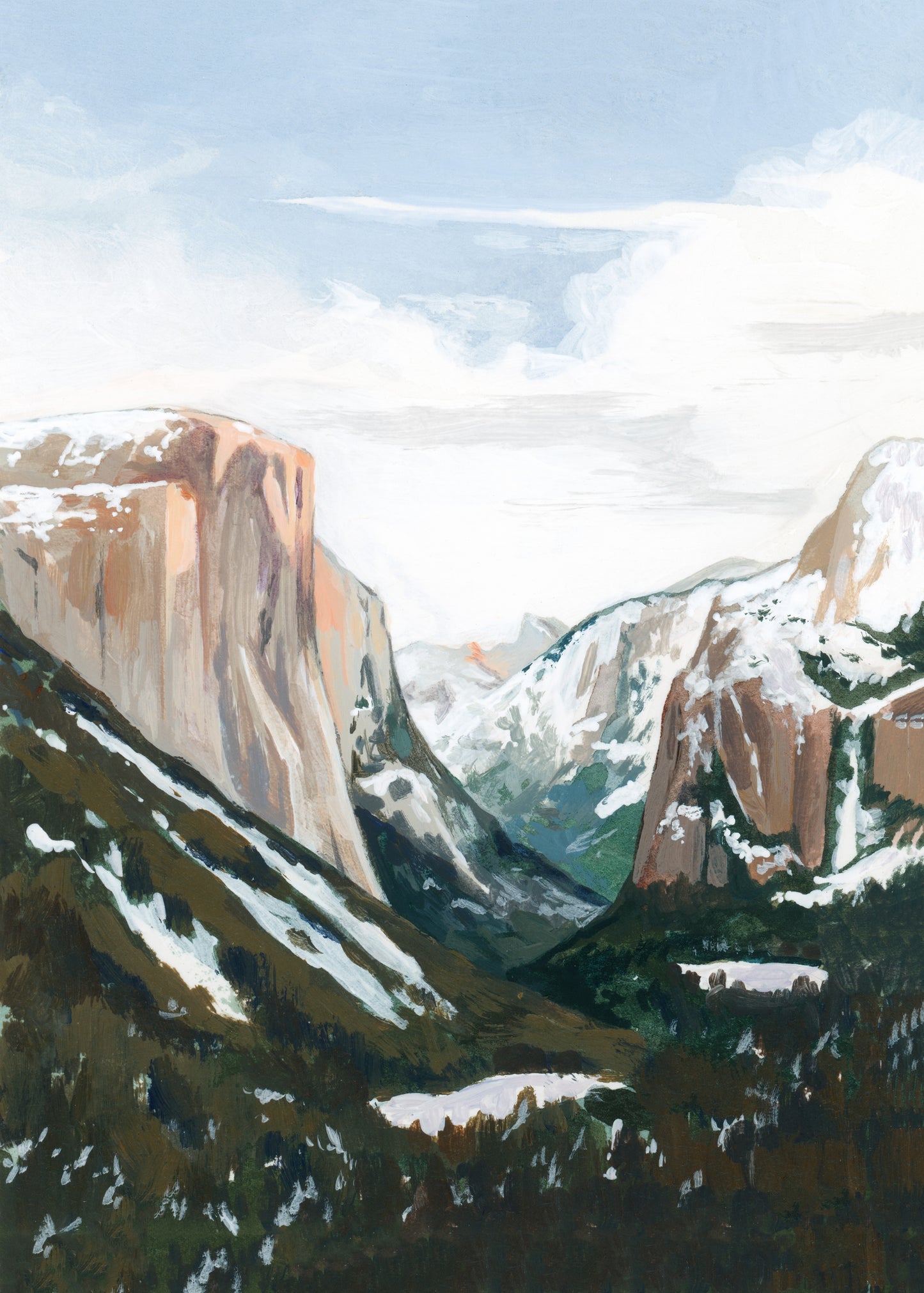 'The Cold Light Of Day' (Yosemite National Park) Print